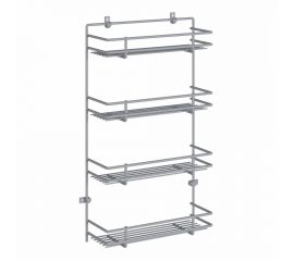 Полка для специй НАЙДИ 4-х ярусная, металлик серебристый PS26 