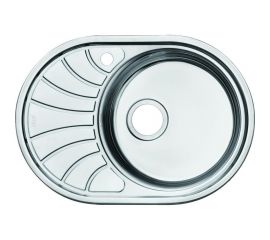 Мойка IDDIS Suno S, нерж. сталь, шелк, чаша справа, 650x460, ID SUN65SRi77 