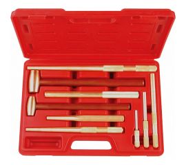 Набор медных молотков и выколоток AmPro 9 предметов T75842 