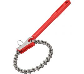 Односторонний цепной ключ с двойными губками REKON 4" 027004 