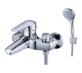 Смеситель для ванны G-lauf Solone с монолитным изливом и душевой лейкой, хром SIT3-A182 