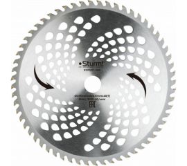 Фреза универсальная (255х25.4 мм; 60Т с твердосплавными напайками) для бензотриммера Sturm BT8952D-1000 