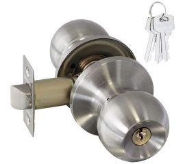 Ручка-защелка НОРА-М NEW мат.никель ЗШ-01 ключ/фикс. 15683 