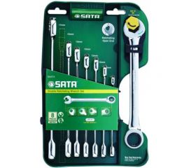 Набор комбинированных ключей Sata с двухсторонней трещоткой 8 шт. 08007A 