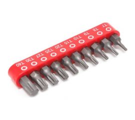 Набор бит TORX в блистере (10 шт; 1/4"") Forsage F-21022 
