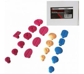 Набор адаптеров для беспокрасочного удаления вмятин Forsage пластиковые, 19 предметов F-915M1-P 