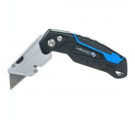 Складной нож HOEGERT TECHNIK с трапециевидным лезвием, в комплекте 3 запасных лезвия HT4C639 