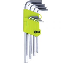 Набор шестигранных ключей On 1,5-10 мм, удлиненные, 9 шт., СR-V 04-03-006 