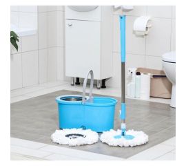 Набор для уборки Доляна ведро с металлической центрифугой, швабра, дополнительная насадка, цвет МИКС 140362 