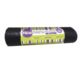 Пакеты в рулоне для мусора 30 л, 50 шт, черные, 6 мкм Parlo 236534 