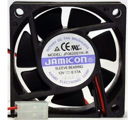 Вентилятор JAMICON JF0620S1H 60х60х20 12В с разъемом 2 конт.MOLEX 5239-2(PHU-2) С00034850 