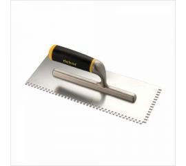 Гладилка DEKOR HASSAN 120x300мм, зуб 10x10мм, открытая, алюминиевая ручка 516 