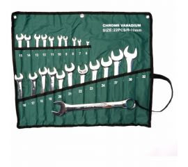 Набор накидных ключей Dreamcar зеленый, 6-32, 22 шт. DC-000-0694147 