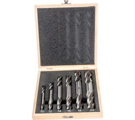 Набор фрез концевых 2-х сторонних по металлу из 6 шт, 10,12,14,16,18,20 мм, Z=4, Р18 CNIC 53668 