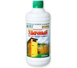 Удачный биопрепарат для туалетов 0.5 л БАШИНКОМ 00031587 