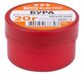 Флюс для пайки БУРА Алмаз (20 г; банка) TDM SQ1025-0384 