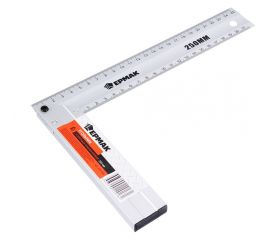Угольник ЕРМАК столярный алюминиевый 250мм 659-069 