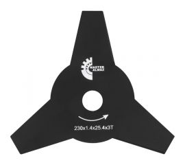 Нож для триммера (230х25.4х1.4 мм; 3 лезвия) МастерАлмаз 10505251 