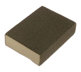 Губка шлифовальная четырехсторонняя AL2O3 средняя жесткость (100x68x26 мм; Р120) DEXX 35637-120 