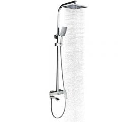 Душевая система Gappo 35к G2407-8 лейка ""Тропический душ"" белый, хром 537388 