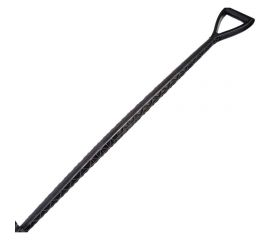 Черенок пластиковый для зимней лопаты черный, 32x1150 мм, с V ручкой КЭС 50 