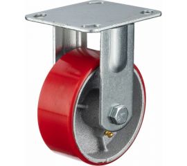 Колесо неповоротное (125 мм; игольчатый подшипник; грузоподъемность 250 кг; чугун; полиуретан) СТЕЛЛА-ТЕХНИК N29125CPUF 