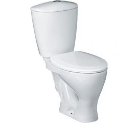 Унитаз-компакт Santeri Версия, косой выпуск, 1-режим, сиденье полипропиленовое, Воротынск 411460 