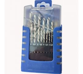 Набор сверл 1-10 мм, 19 шт, HSS Co5, левые ФТ 103006 