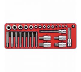 Набор торцевых насадок и головок TORX 28шт МАСТАК 5-03428 