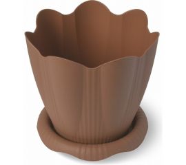 Горшок с поддоном Martika Эдельвейс 5.3 л, диам. 24 см, терракотовый С193Т 