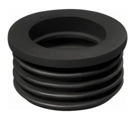 Переходная манжета Профитт d 50x73 сантехническая, канализационная, трехлепестковая, черная 2227534 