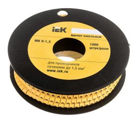 Маркировочное кольцо IEK МК 0-1.5мм, 0, 1000шт/ролл UMK00-0 