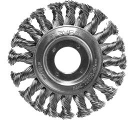 Щетка дисковая (100х22 мм; плетеные пучки стальной проволоки 0.5 мм) ЗУБР 35190-100_z02 