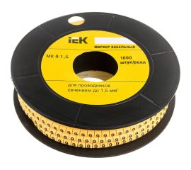 Маркировочное кольцо IEK 0-1.5мм, 9, МК, 1000шт/ролл UMK00-9 