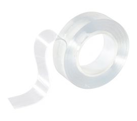 Двусторонняя многоразовая клейкая нано-лента PARK прозрачный, 1 м 103908 