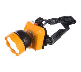 Налобный фонарь желтый/черный 5SMD + 1Вт LED, 2 реж, 3XR6, пластик Ultraflash LED5372 12416 
