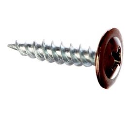 Саморез с прессшайбой крепежная техника коричневый, 4,2x19, ral 8017, острый, 50 шт. 10660 