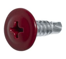Саморез крепежная техника прессшайба, красное вино, 4,2x16 ral 3005, сверло, 50 шт. 10682 