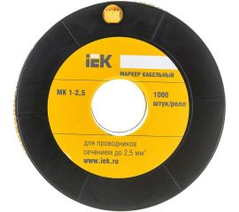 Маркировочное кольцо IEK 1-2.5мм, A, МК, 1000шт/ролл UMK10-A 