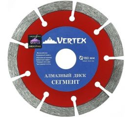 Алмазный диск сегментный VERTEX 180х22 мм vertextools 04-180-7 