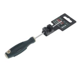 Шлицевая магнитная отвертка ROCKFORCE Profi S2 SL3.5х100мм на пластиковом держателе RF-70335100 