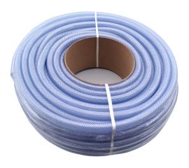 Прозрачный пищевой армированный трехслойный шланг Профитт 14x20 мм, 50 м 9272913-1 