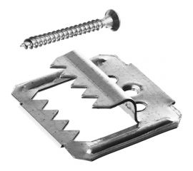 Усиленный крепеж для вагонки ЗУБР Кляймер-У2 с саморезами, 7 мм, 50 шт. 30755-07 