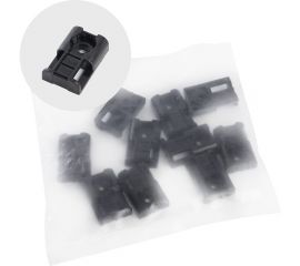 Площадка под стяжку для прямого монтажа STEKKER pmcl3120b 31x20 мм, под хомуты, черный, 100 шт. 49065 