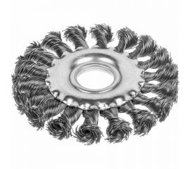 Щетка плоская (150х22 мм; крученая проволока) для УШМ vertextools 12100-150 