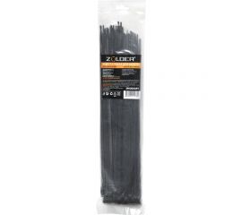 Стяжка для кабеля ZOLDER 370х4,8 мм нейлон, черная, 100 шт. HTA-4,8х370/100Ч 