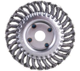 Щетка металлическая дисковая (150х22 мм; крученая проволока) для УШМ ЕРМАК 656-051 