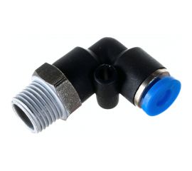 Фитинг угловой для пластиковых трубок (4 мм; 1/8М) ROCKFORCE RF-SPL04-01 