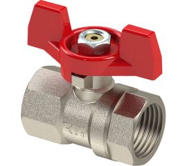 Кран шаровой RTP латунный, вн/вн., PN 25, ручка бабочка, G 1/2 34881 