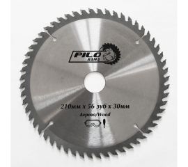 Диск пильный по ламинату и алюминию (210х30 мм; 56TPI) Pilorama 512156 